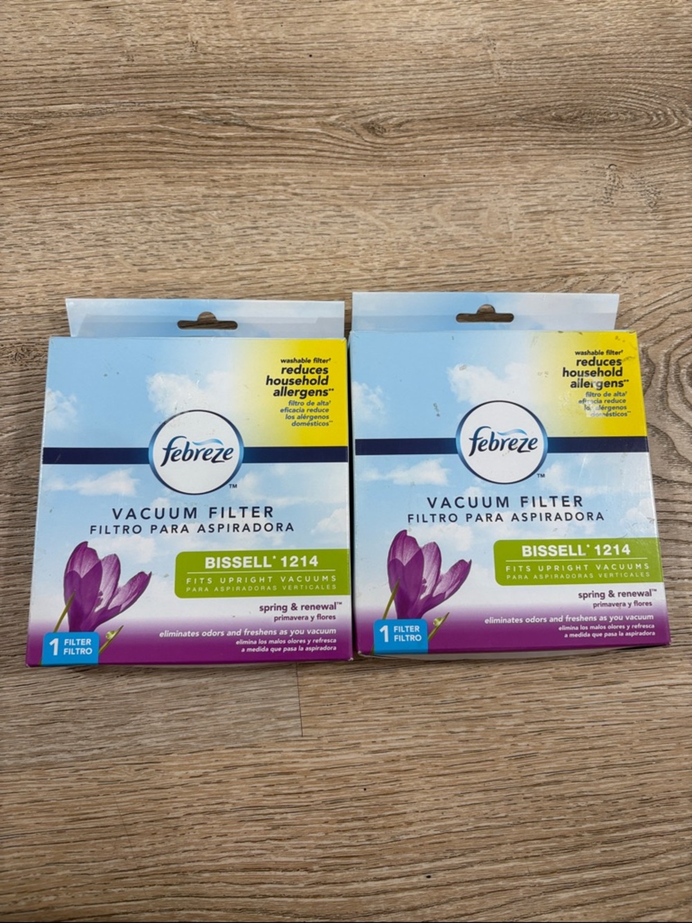Febreze Bissell 1214 Vacuum Filters 2 Pack Spring Renewal New